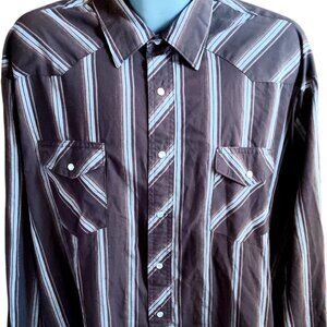 3XT Vintage Wrangler Mens Western Striped 1990's Bangladesh Cowboy Indy
